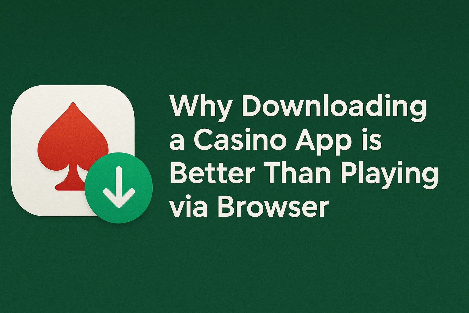 Why Downloading a Casino App is Better Than Playing via Browser
