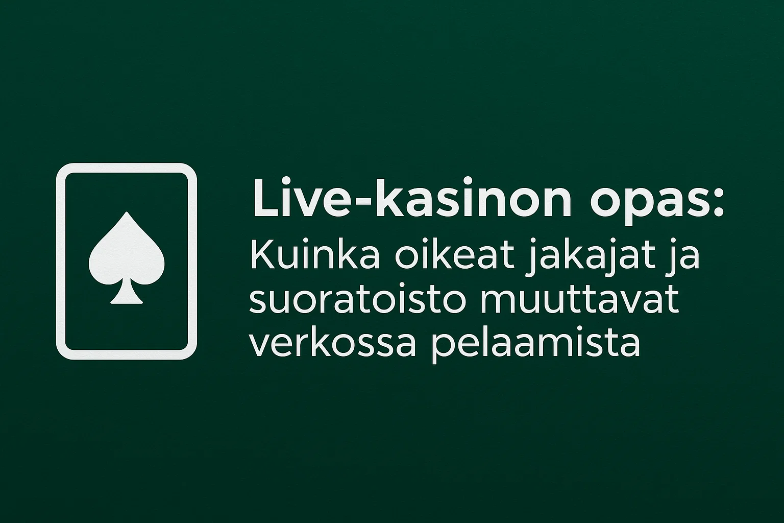 Live-kasinon opas: Kuinka oikeat jakajat ja suoratoisto muuttavat verkossa pelaamista